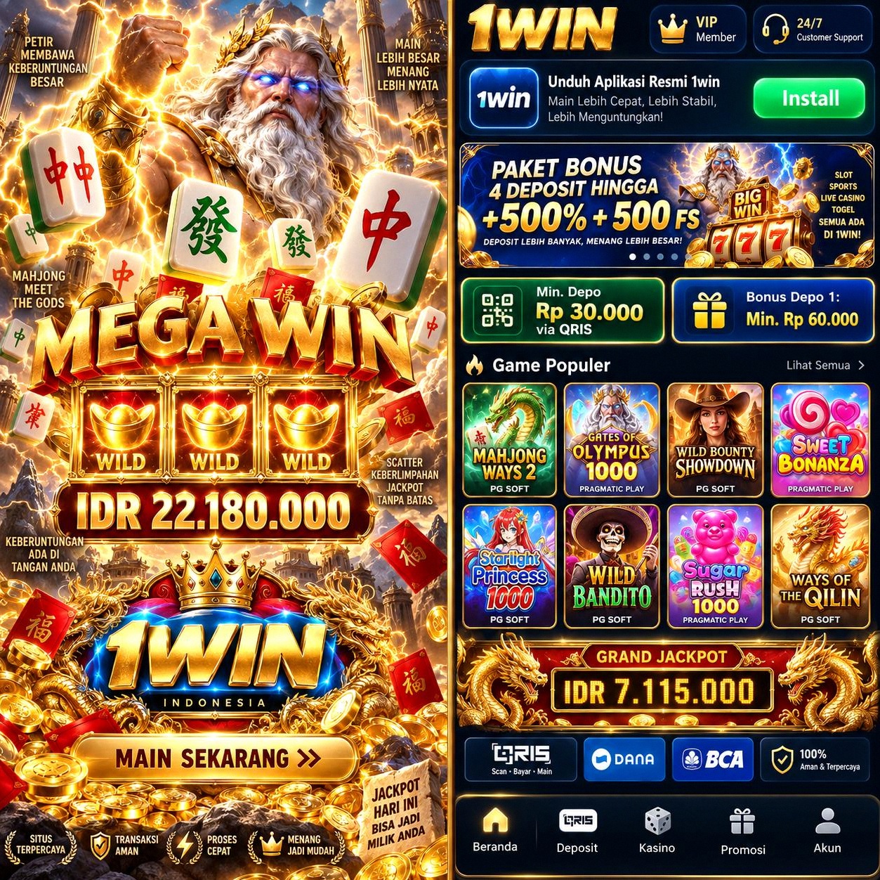 1WIN - 1win Destinasi Slot Online Indonesia dengan Ragam Tema Menarik