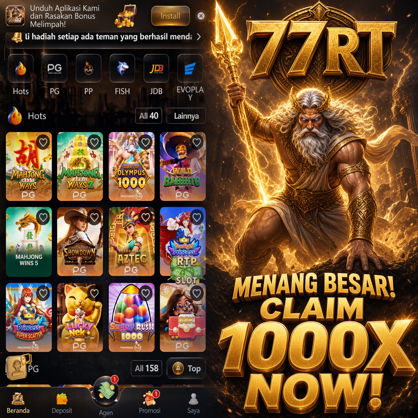 77RT - Situs Resmi Slot Online dan Pilihan Game PG Soft