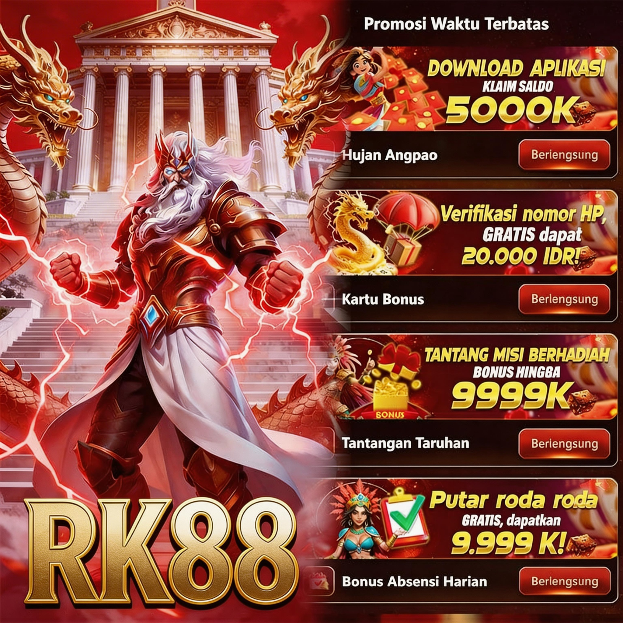 RK88 - Situs Resmi Slot Online dan Pilihan Game PG Soft